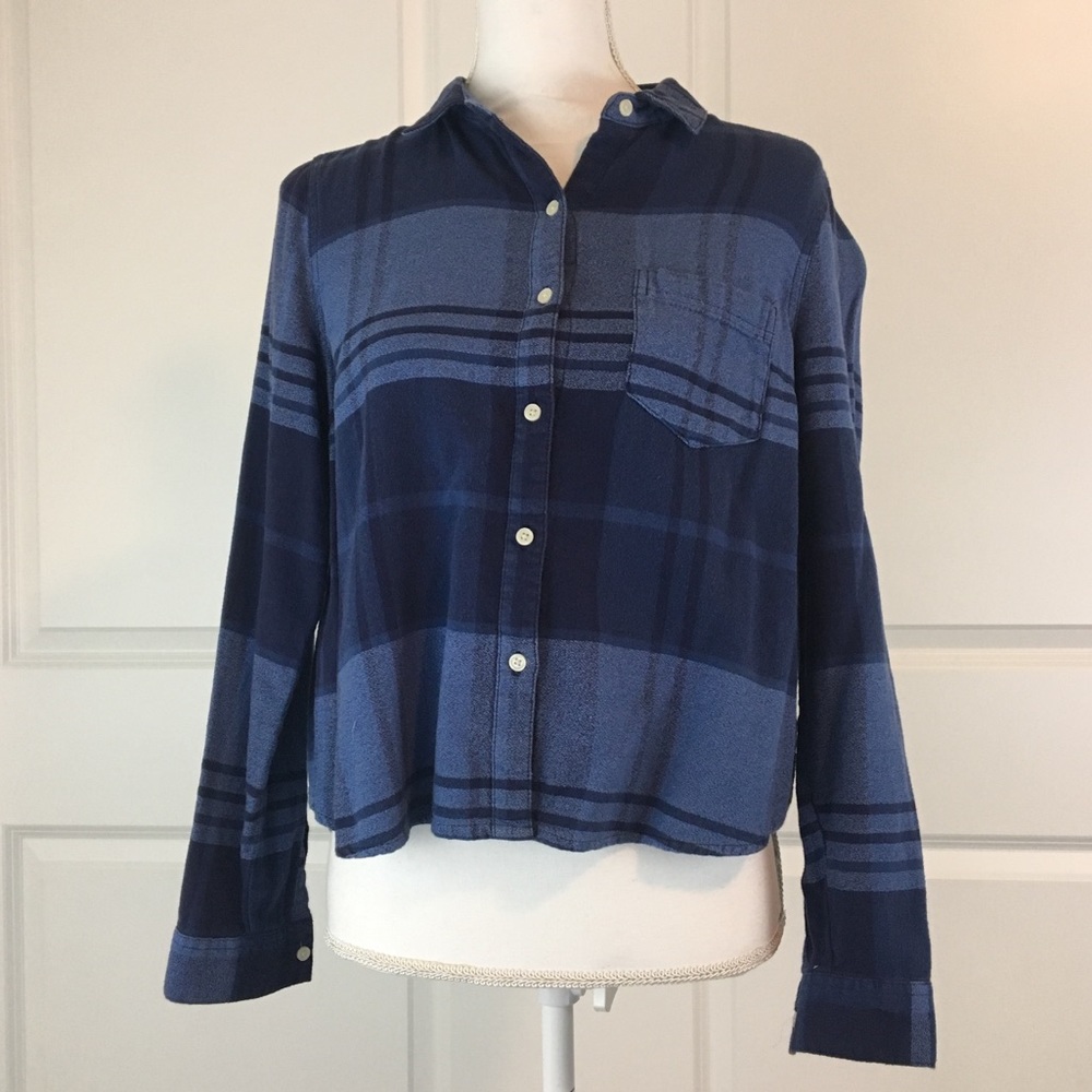 Flannel Crop Top